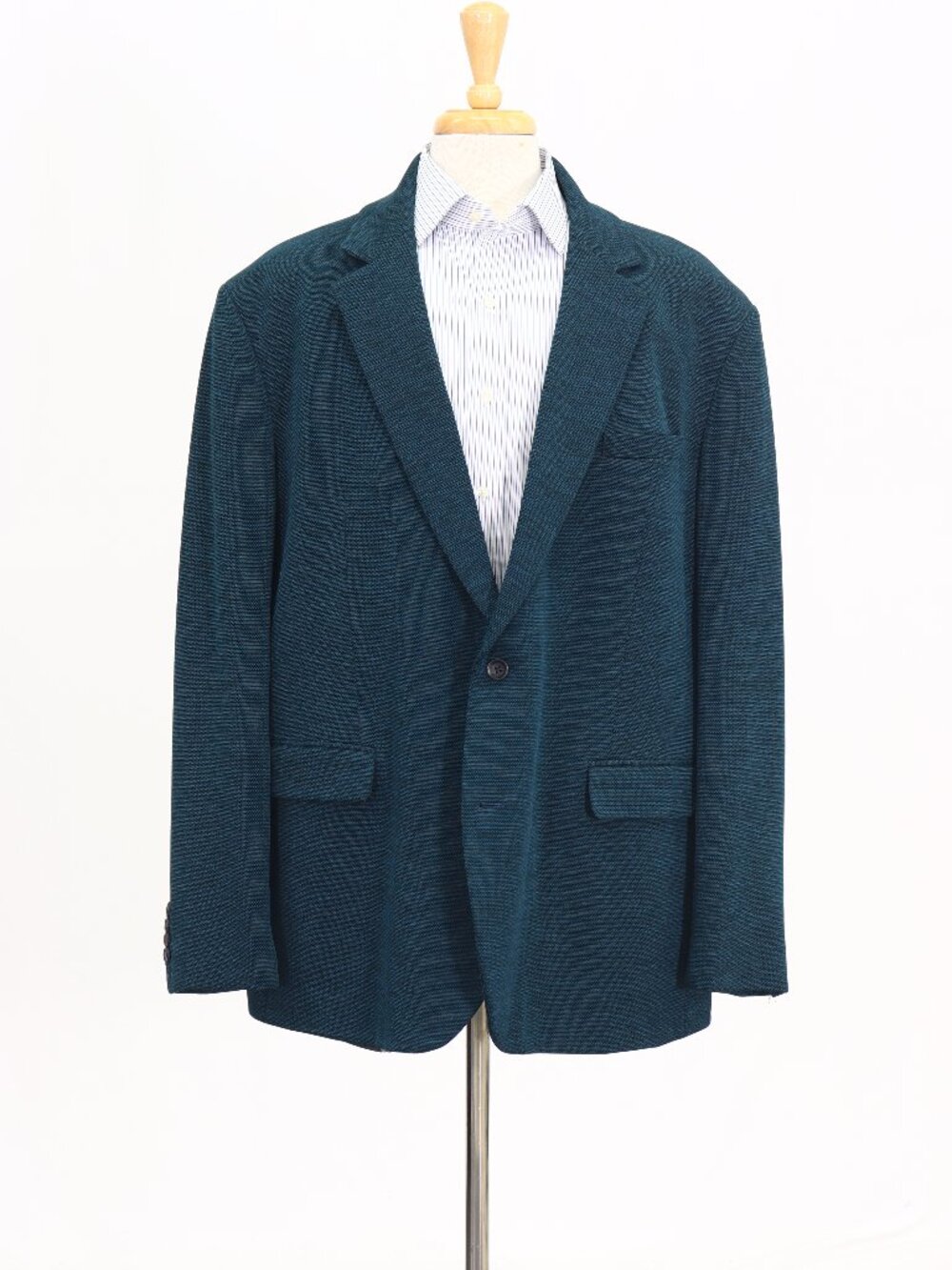 Johnny Bigg 54L Blue Blazer Sport Coat Jacket 2-Button Solid W863